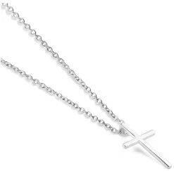 Silver Plated Cross Pendant Necklace Women Necklaces