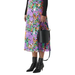 Hot Simone Floral Print Skirt Women Skirts