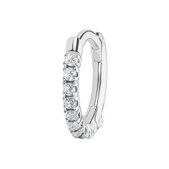 Best Single Hoop Earring White Stones Women Earrings