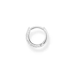 Best Single Hoop Earring White Stones Women Earrings