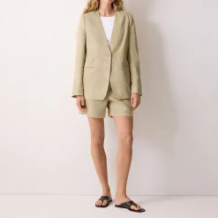 Discount Single-Breasted Edge-Edge Blazer Women Coats & Jackets