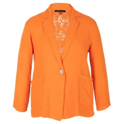 Online Single-Breasted Linen Blazer Women Coats & Jackets