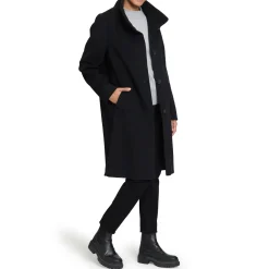 Single-Breasted Peacoat Women Coats & Jackets