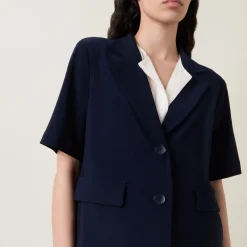 New Single-Breasted Short Blazer Women Coats & Jackets