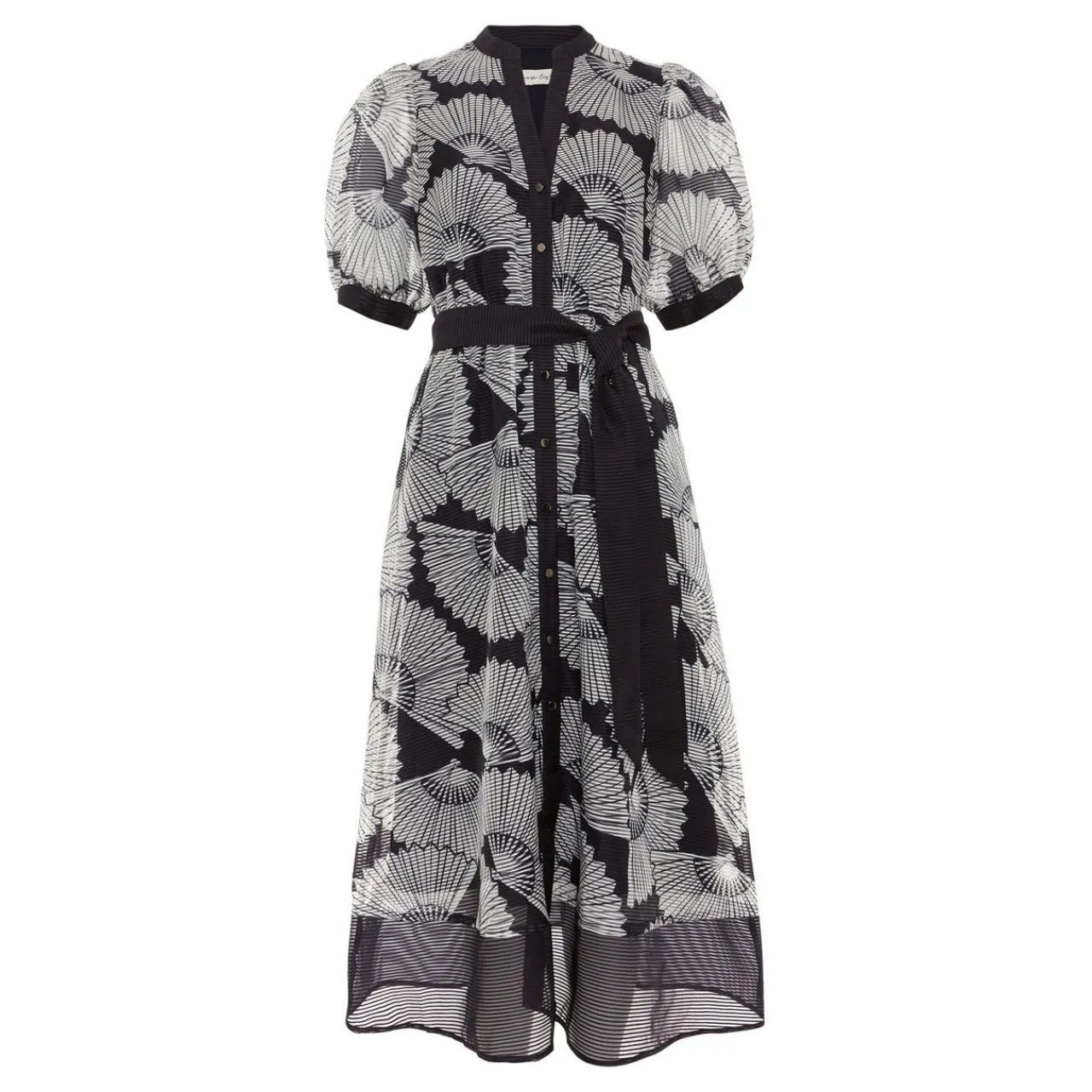 Hot Skylar Print Belted Dress Women Dresses