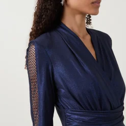 New Sleeve-Embellished Wrap Dress Women Dresses|Mother Of The Bride