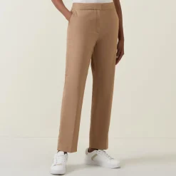 Sale Slim-Leg Slack Trousers Women Trousers & Shorts