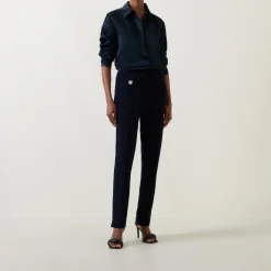 Slim-Leg Trousers Women Trousers & Shorts