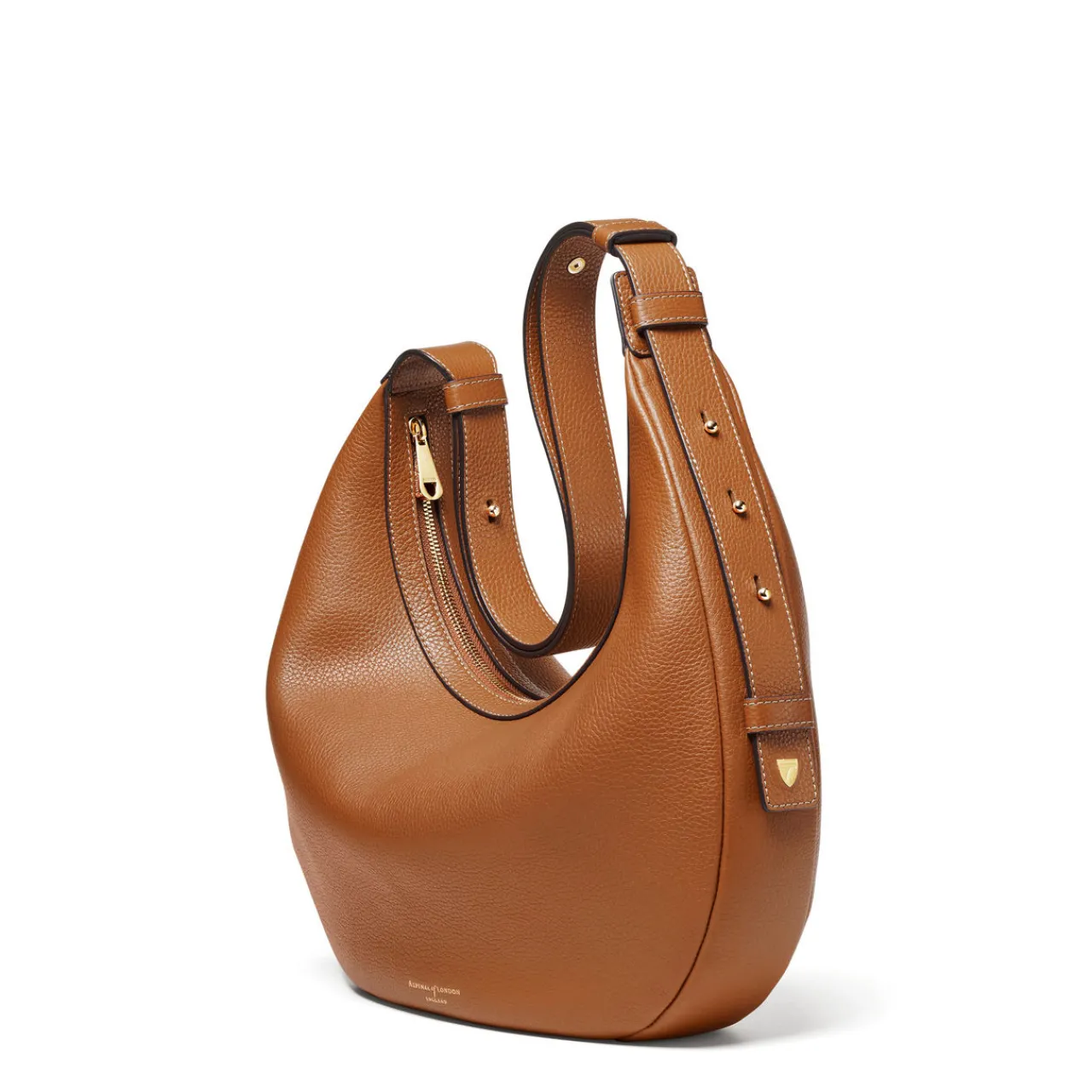 Sale Slouchy Crescent Pebbled Leather Shoulder Bag Women Shoulder Bags