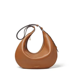 Sale Slouchy Crescent Pebbled Leather Shoulder Bag Women Shoulder Bags