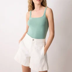 Outlet Slub Lightweight Tank Top Women Tops