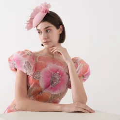 Smartie Flower Feather Fascinator Women Hats
