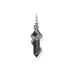 Online Snake & Crystal Sterling Silver Pendant Women Charms
