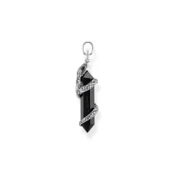 Online Snake & Crystal Sterling Silver Pendant Women Charms