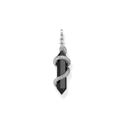 Online Snake & Crystal Sterling Silver Pendant Women Charms
