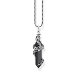 Online Snake & Crystal Sterling Silver Pendant Women Charms