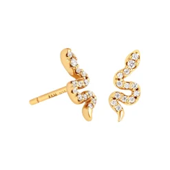 Clearance Snake Crystal Stud Earrings Women Earrings
