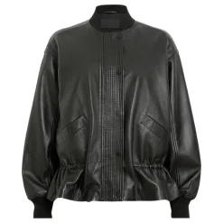 Clearance Sofi Leather Bomber Jacket Women Coats & Jackets