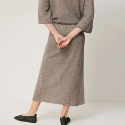 Discount Soft Gauzy Knit Skirt Women Skirts