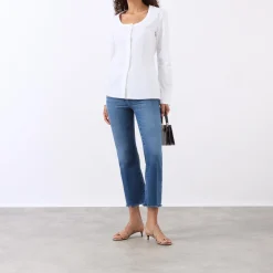 Clearance Soft-Tech Good Legs Cropped Mini Boot Jeans Women Denim