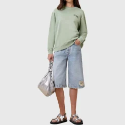 New Soleil Etta Oversized Logo Sweatshirt Women Sweatshirts & Hoodies