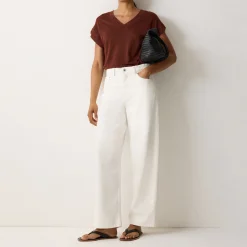 Clearance Solid Linen T-Shirt Women Tops
