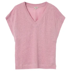 New Solid Linen T-Shirt Women Tops