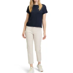 Hot Solid Textured T-Shirt Women Tops