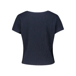 Hot Solid Textured T-Shirt Women Tops