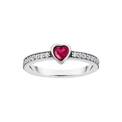 Discount Solitaire Ring With Heart Stone Women Rings
