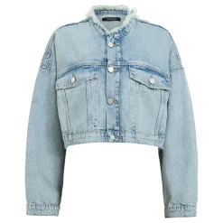 Discount Sonny Oversized Cropped Denim Jacket Women Coats & Jackets