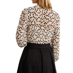Best Sophia Spot Mesh Top Women Tops