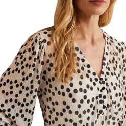 Best Sophia Spot Mesh Top Women Tops