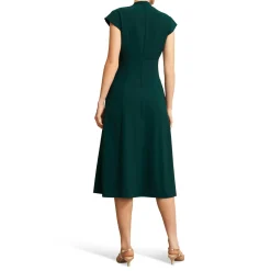 Sophie Pintuck Flared Dress Women Dresses