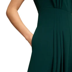 Sophie Pintuck Flared Dress Women Dresses