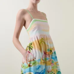 Hot South Pacific Printed Dress Women Swimwear & Beachwear