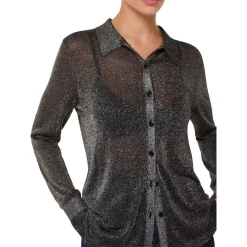 Best Sparkle Knit Shirt Women Tops