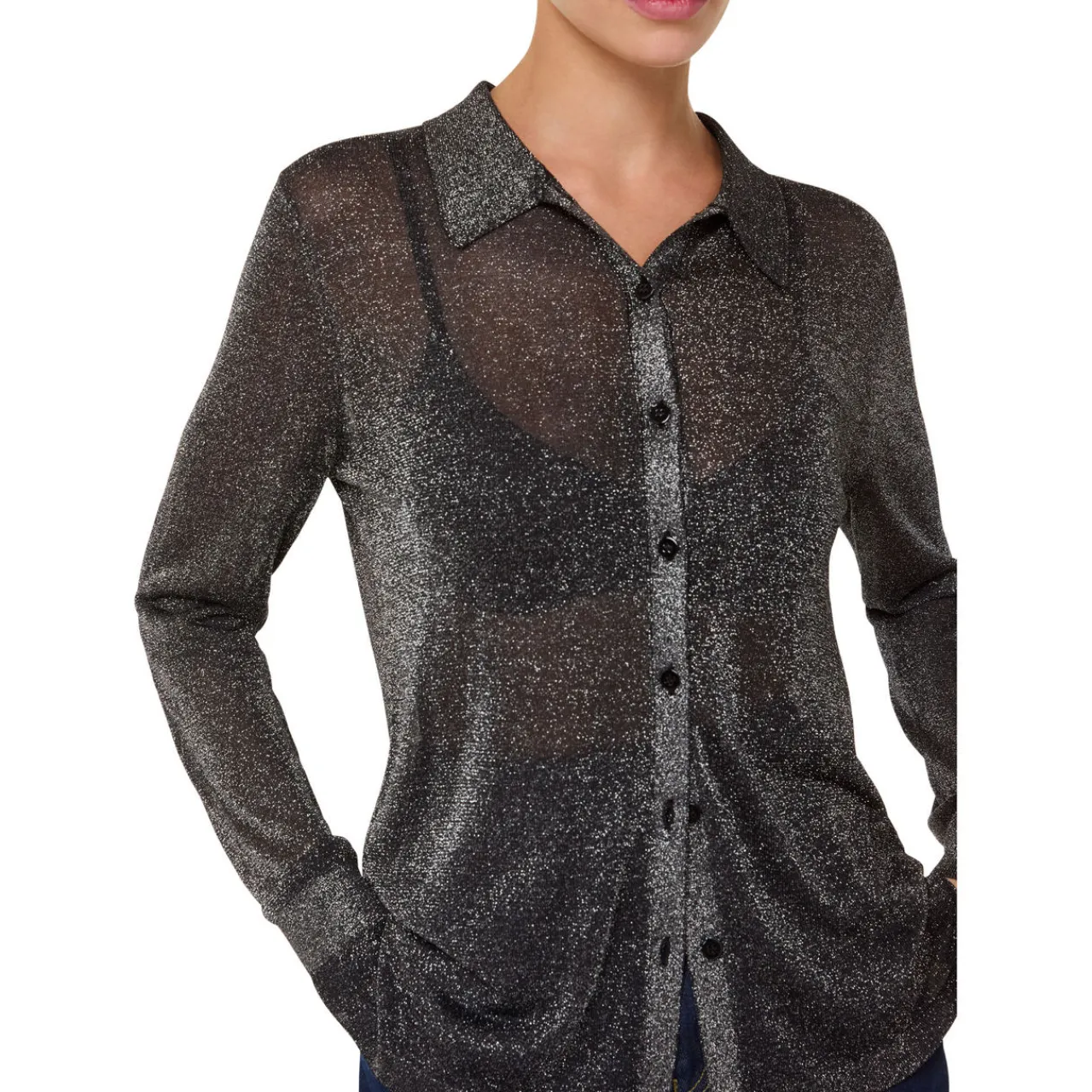 Best Sparkle Knit Shirt Women Tops