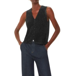 Discount Sparkle Knitted Vest Top Women Sweaters & Cardigans