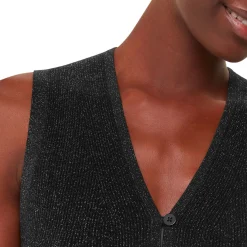 Discount Sparkle Knitted Vest Top Women Sweaters & Cardigans