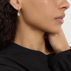 Sale Sparkle Pavé Mini Hoops Women Earrings