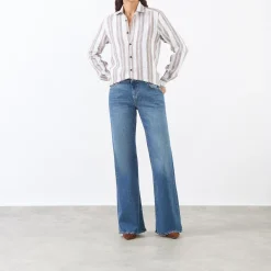 Clearance Spencer Coated Flared Leg Jeans Women Denim