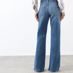 Clearance Spencer Coated Flared Leg Jeans Women Denim