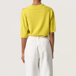 Online Spina Knit Polo Shirt Women Sweaters & Cardigans