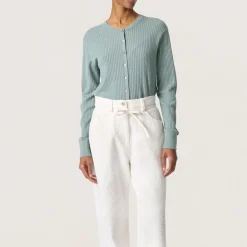 Sale Spina Rib Knit Cardigan Women Sweaters & Cardigans
