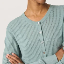 Sale Spina Rib Knit Cardigan Women Sweaters & Cardigans