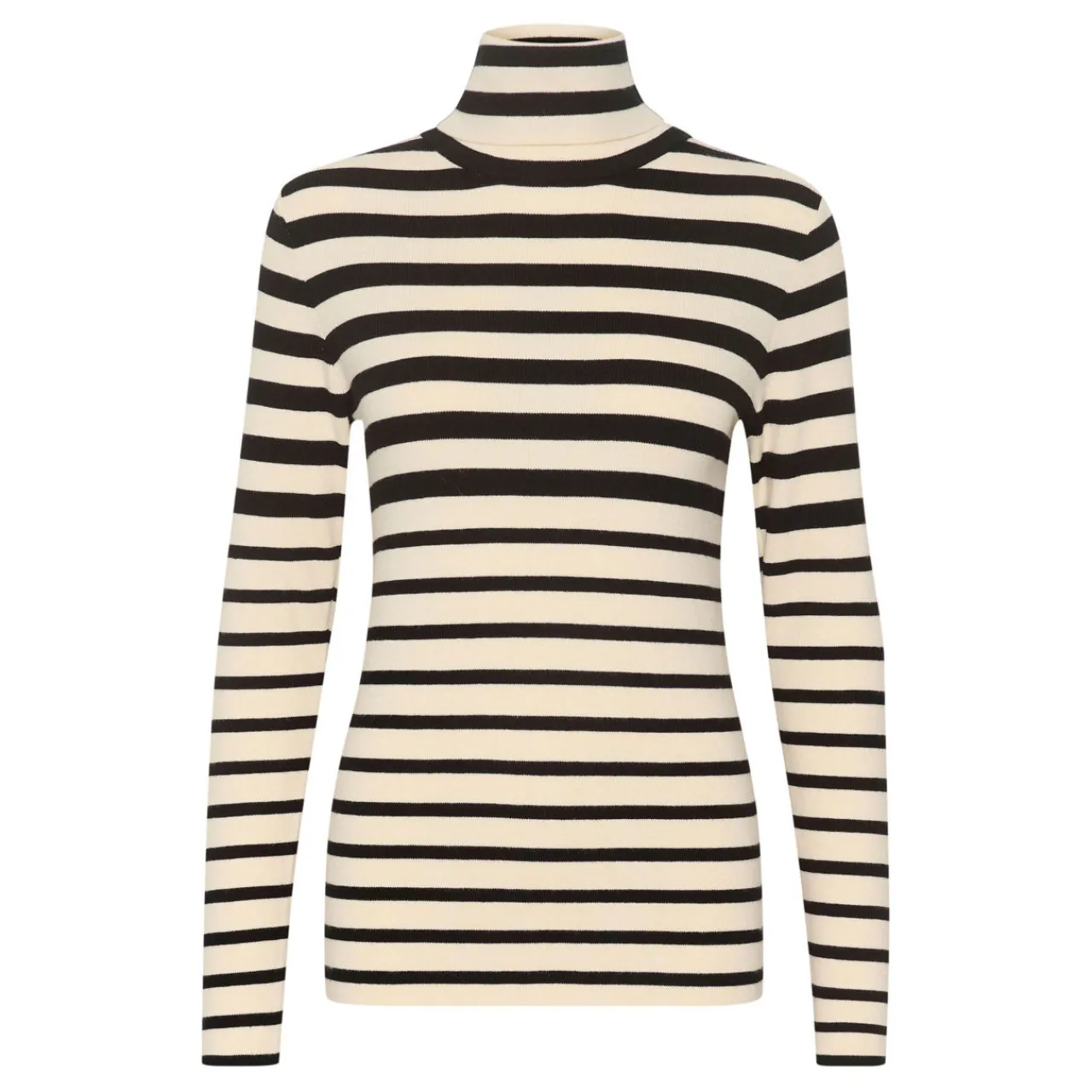New Spina Striped Turtleneck Sweater Women Sweaters & Cardigans