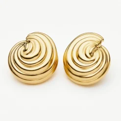 Online Spiral Dome Oversized Stud Earrings Women Earrings