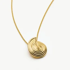 Online Spiral Mini Pendant Chain Necklace Women Necklaces