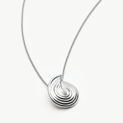Online Spiral Mini Pendant Chain Necklace Women Necklaces